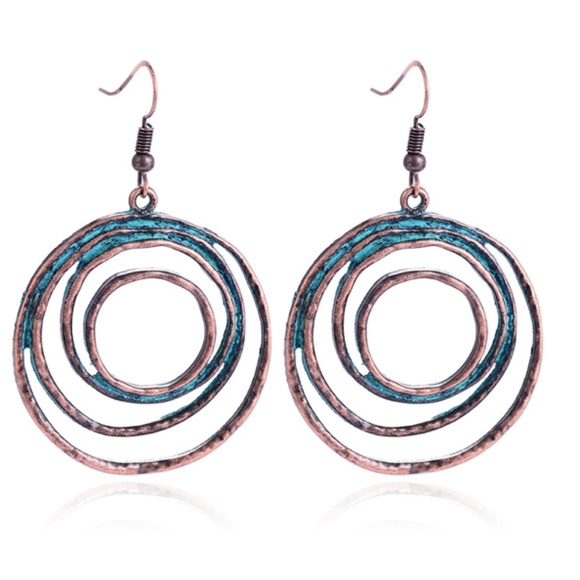 Vintage Bohemian Ethnic Dangle Earrings - Picture 7 of 9